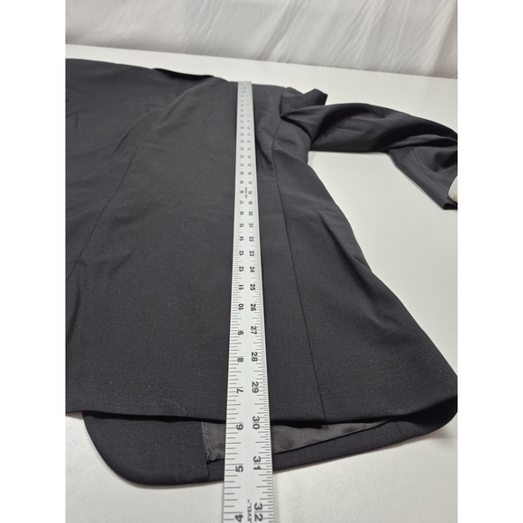 Roberto Zanieri Blazer Mens 40R Black Super 100s Wool Gold Buttons Italy NWT - Picture 9 of 11